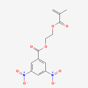 molecular formula C13H12N2O8 B3344564 2-Propenoic acid, 2-methyl-, 2-[(3,5-dinitrobenzoyl)oxy]ethyl ester CAS No. 78198-10-4