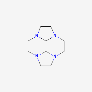 molecular formula C10H18N4 B3344569 cis-Decahydro-2a,4a,6a,8a-tetraazacyclopent[fg]acenaphthylene CAS No. 79236-92-3