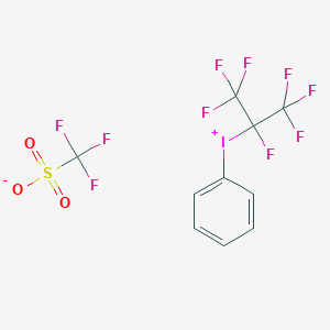 molecular formula C10H5F10IO3S B3344608 (Perfluoroisopropyl)phenyliodonium Trifluoromethanesulfonate CAS No. 82959-18-0