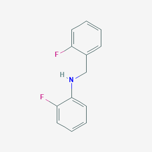 molecular formula C13H11F2N B3344658 2-fluoro-N-[(2-fluorophenyl)methyl]aniline CAS No. 862604-22-6
