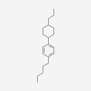 molecular formula C20H32 B3344706 1-Pentyl-4-(trans-4-propylcyclohexyl)benzene CAS No. 89363-50-8