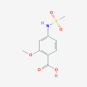 B3344713 2-Methoxy-4-[(methylsulfonyl)amino]benzoic acid CAS No. 89469-44-3