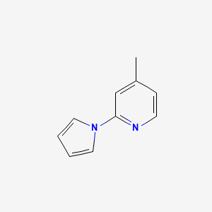 molecular formula C10H10N2 B3344806 4-Methyl-2-(1-pyrrolyl)pyridine CAS No. 90996-18-2