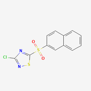 molecular formula C12H7ClN2O2S2 B3344974 3-Chloro-5-(naphthalen-2-ylsulfonyl)-1,2,4-thiadiazole CAS No. 1000575-39-2