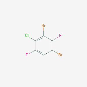 molecular formula C6HBr2ClF2 B3344985 1-Chloro-2,4-dibromo-3,6-difluorobenzene CAS No. 1000577-83-2