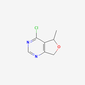 molecular formula C7H7ClN2O B3344990 4-Chloro-5-methyl-5,7-dihydrofuro[3,4-D]pyrimidine CAS No. 1000984-97-3