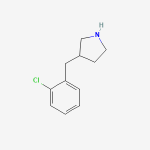 molecular formula C11H14ClN B3345050 3-(2-Chlorobenzyl)pyrrolidine CAS No. 1003561-98-5