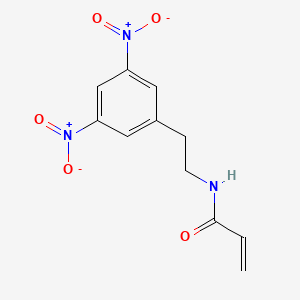 molecular formula C11H11N3O5 B3345151 N-(3,5-Dinitrophenethyl)acrylamide CAS No. 1017789-50-2