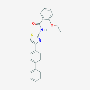 molecular formula C24H20N2O2S B334537 N-(4-[1,1'-biphenyl]-4-yl-1,3-thiazol-2-yl)-2-ethoxybenzamide 
