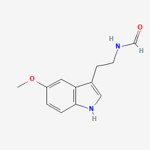 molecular formula C12H14N2O2 B3345385 N-[2-(5-methoxy-1H-indol-3-yl)ethyl]formamide CAS No. 104510-12-5