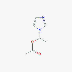 molecular formula C7H10N2O2 B3345393 1-(1H-Imidazol-1-yl)ethyl acetate CAS No. 10464-67-2