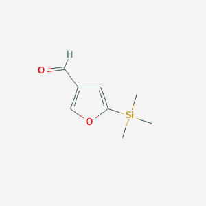 3-Furancarboxaldehyde, 5-(trimethylsilyl)-