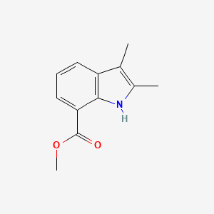 molecular formula C12H13NO2 B3345512 Methyl 2,3-dimethyl-1h-indole-7-carboxylate CAS No. 105908-32-5