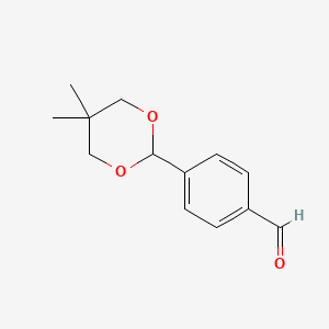 molecular formula C13H16O3 B3345551 4-(5,5-Dimethyl-1,3-dioxan-2-yl)benzaldehyde CAS No. 106456-88-6