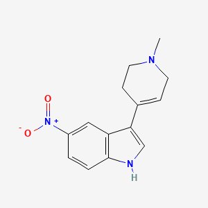 3-(1-methyl-1,2,3,6-tetrahydropyridin-4-yl)-5-nitro-1H-indole