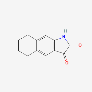 molecular formula C12H11NO2 B3345583 5,6,7,8-tetrahydro-1H-benzo[f]indole-2,3-dione CAS No. 106824-80-0
