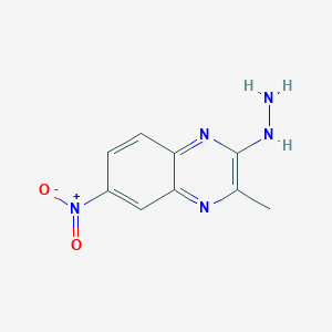 2(1H)-Quinoxalinone, 3-methyl-6-nitro-, hydrazone
