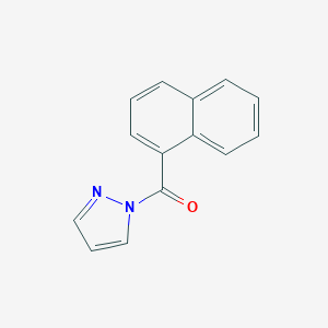 molecular formula C14H10N2O B334563 naphthalen-1-yl(pyrazol-1-yl)methanone 
