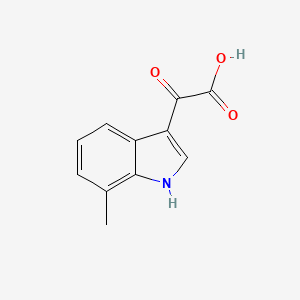 molecular formula C11H9NO3 B3345663 2-(7-Methyl-3-indolyl)-2-oxoacetic Acid CAS No. 1082821-64-4