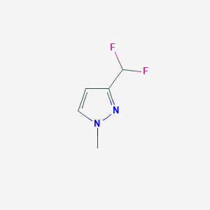 molecular formula C5H6F2N2 B3345690 3-Difluoromethyl-1-methylpyrazole CAS No. 1089212-37-2