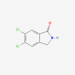 molecular formula C8H5Cl2NO B3345747 5,6-Dichloro-2,3-dihydro-1H-isoindol-1-one CAS No. 110568-67-7