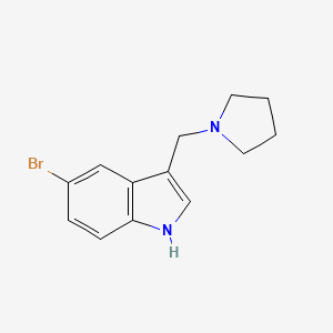 5-bromo-3-(pyrrolidin-1-ylmethyl)-1H-indole