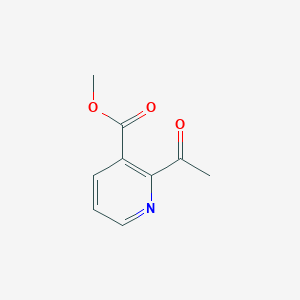 molecular formula C9H9NO3 B3345790 methyl 2-acetylpyridine-3-carboxylate CAS No. 111068-03-2