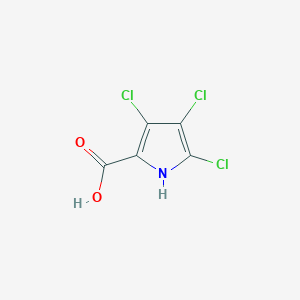 molecular formula C5H2Cl3NO2 B3345802 3,4,5-trichloro-1H-pyrrole-2-carboxylic acid CAS No. 1111085-36-9