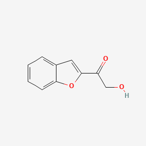 molecular formula C10H8O3 B3345826 Ethanone, 1-(2-benzofuranyl)-2-hydroxy- CAS No. 111505-80-7
