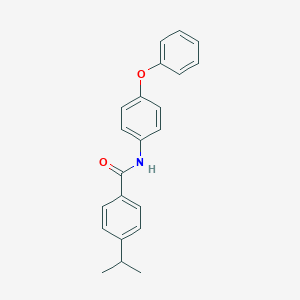 molecular formula C22H21NO2 B334583 N-(4-phenoxyphenyl)-4-(propan-2-yl)benzamide 