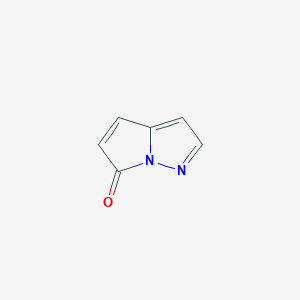 molecular formula C6H4N2O B3345834 6H-Pyrrolo[1,2-b]pyrazol-6-one CAS No. 111573-53-6