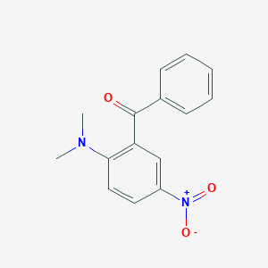 molecular formula C15H14N2O3 B3345843 Methanone, [2-(dimethylamino)-5-nitrophenyl]phenyl- CAS No. 111680-17-2