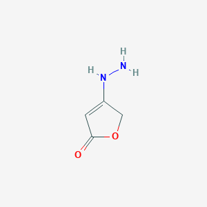 molecular formula C4H6N2O2 B3345945 4-Hydrazinylfuran-2(5H)-one CAS No. 112476-60-5