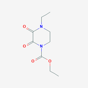 molecular formula C9H14N2O4 B3345987 Ethyl 4-ethyl-2,3-dioxopiperazine-1-carboxylate CAS No. 112895-04-2