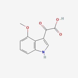 molecular formula C11H9NO4 B3346179 2-(4-Methoxy-3-indolyl)-2-oxoacetic Acid CAS No. 1154742-60-5