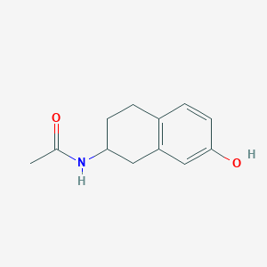 molecular formula C12H15NO2 B033463 N-(1,2,3,4-Tetrahydro-7-hydroxy-2-naphthalenyl)acetamide CAS No. 121454-61-3
