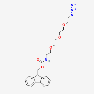 molecular formula C23H28N4O5 B3346305 Fmoc-N-amido-PEG3-azide CAS No. 1172605-58-1