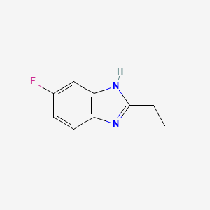 molecular formula C9H9FN2 B3346461 2-ethyl-6-fluoro-1H-benzimidazole CAS No. 1195774-88-9