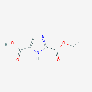 molecular formula C7H8N2O4 B3346493 2-(Ethoxycarbonyl)-1H-imidazole-5-carboxylic acid CAS No. 1196887-15-6