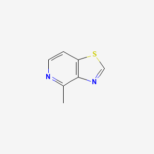 molecular formula C7H6N2S B3346585 4-Methylthiazolo[4,5-C]pyridine CAS No. 1208988-06-0