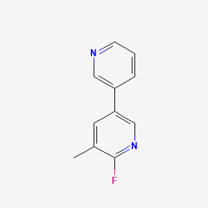 molecular formula C11H9FN2 B3346616 2-Fluoro-3-methyl-5-(pyridin-3-yl)pyridine CAS No. 1214339-11-3