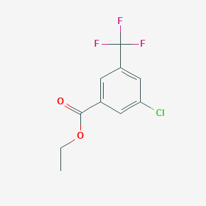 molecular formula C10H8ClF3O2 B3346624 Ethyl 3-chloro-5-(trifluoromethyl)benzoate CAS No. 1214366-88-7