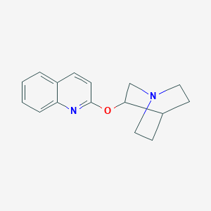 molecular formula C16H18N2O B3346637 3-(Quinolin-2-yloxy)quinuclidine CAS No. 121459-25-4
