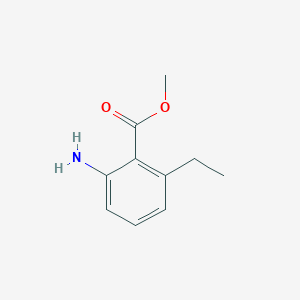 molecular formula C10H13NO2 B3346724 Methyl 2-amino-6-ethylbenzoate CAS No. 123102-32-9