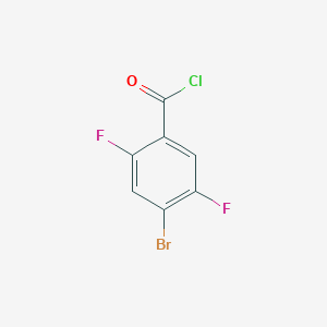 molecular formula C7H2BrClF2O B3346787 4-Bromo-2,5-difluorobenzoic acid chloride CAS No. 123942-09-6