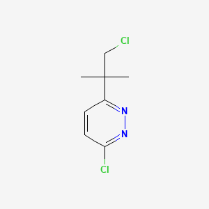 molecular formula C8H10Cl2N2 B3346810 Pyridazine, 3-chloro-6-(2-chloro-1,1-dimethylethyl)- CAS No. 124420-57-1