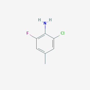 molecular formula C7H7ClFN B3346999 2-Chloro-6-fluoro-4-methylaniline CAS No. 1260812-48-3
