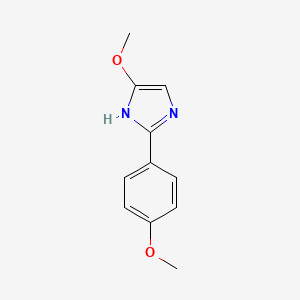 molecular formula C11H12N2O2 B3347188 5-methoxy-2-(4-methoxyphenyl)-1H-imidazole CAS No. 128666-02-4