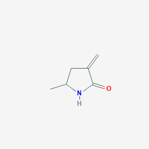 molecular formula C6H9NO B3347287 5-Methyl-3-methylidenepyrrolidin-2-one CAS No. 130868-98-3