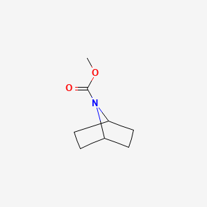 B3347304 7-Azabicyclo(2.2.1)heptane-7-carboxylic acid, methyl ester CAS No. 131179-08-3